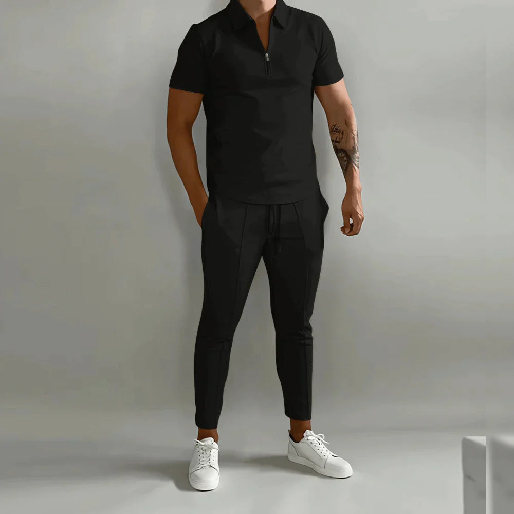 R&B - Elegantes Herren-Set bestehend aus Polo und eleganter Hose