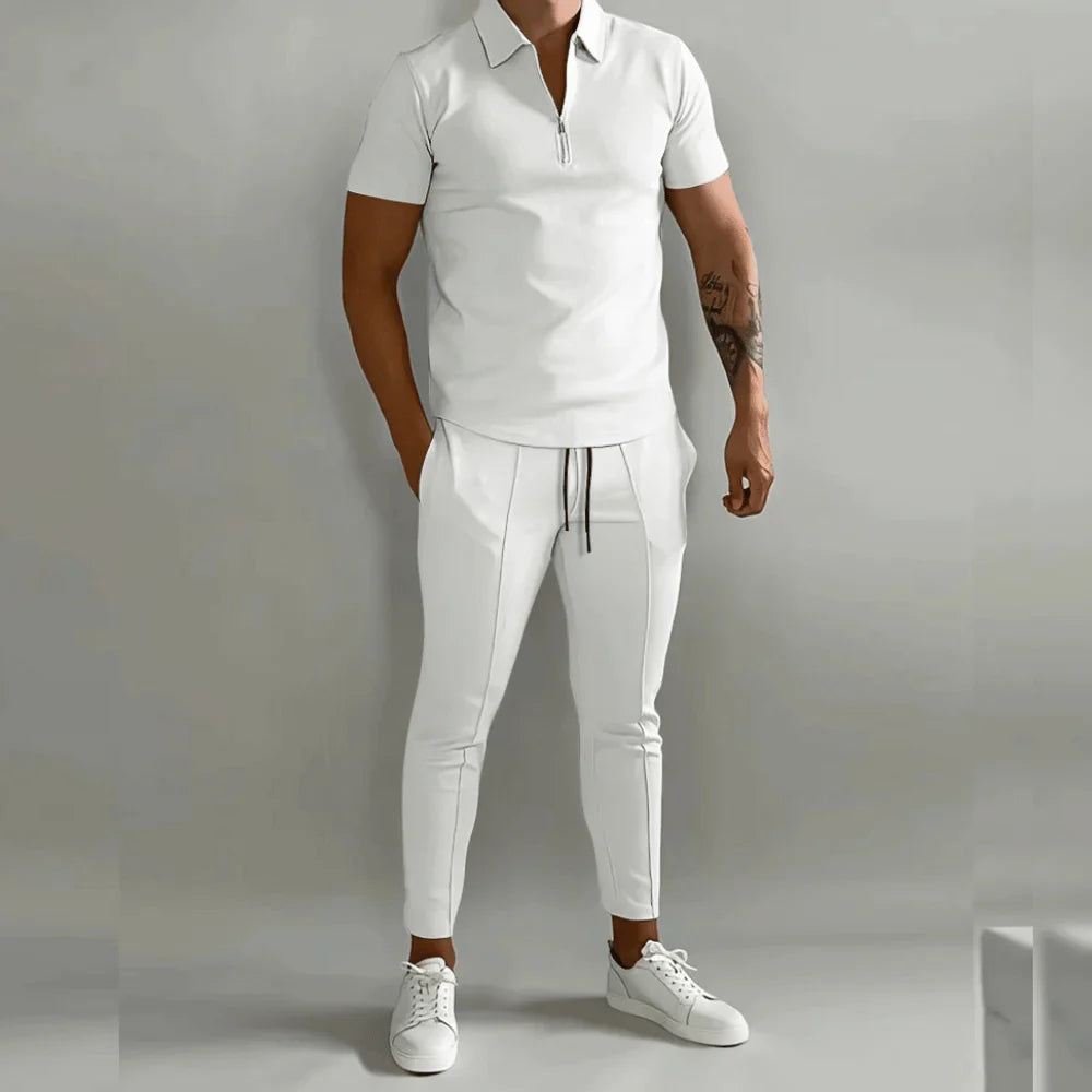 R&B - Elegantes Herren-Set bestehend aus Polo und eleganter Hose