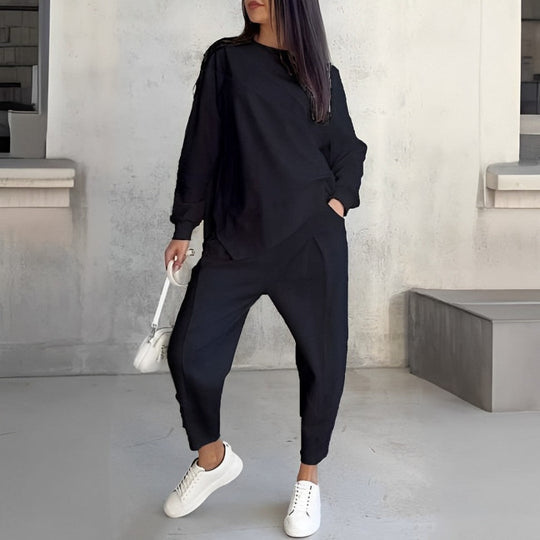 R&B | Trendiges Damen Satz mit Sweatshirt Optik