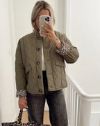 R&B | Trendy Jacke mit Leopardenfutter