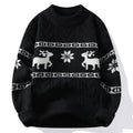 R&B | Winter Pullover mit Hirschmuster - Warmer & stilvoller Strickpullover für die Feiertage