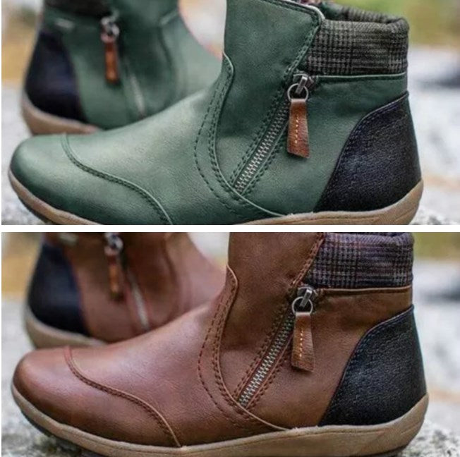Rainguard Damen Wasserdichte Stiefelette Mit Reißverschluss Und Knöchelstütze, Schick R&B