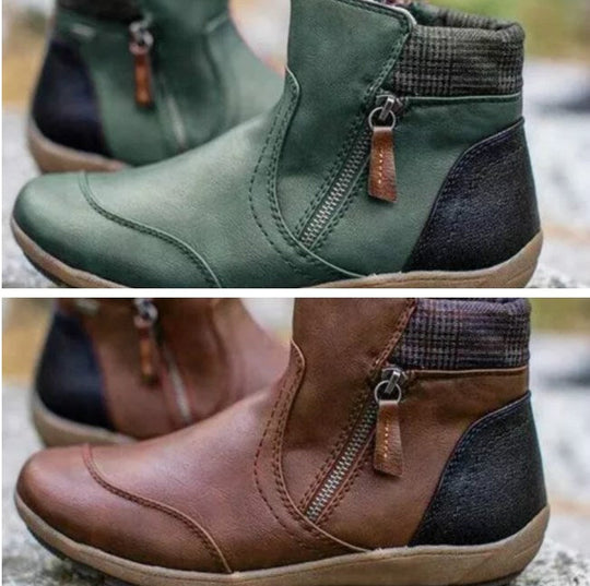 Rainguard Damen Wasserdichte Stiefelette Mit Reißverschluss Und Knöchelstütze, Schick R&B
