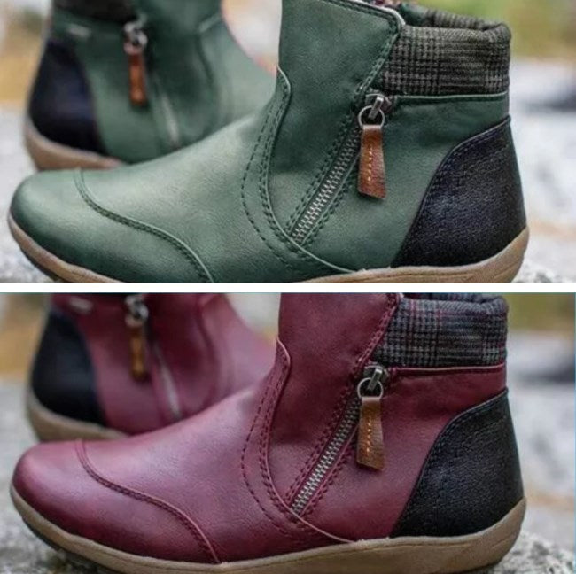 Rainguard Damen Wasserdichte Stiefelette Mit Reißverschluss Und Knöchelstütze, Schick R&B
