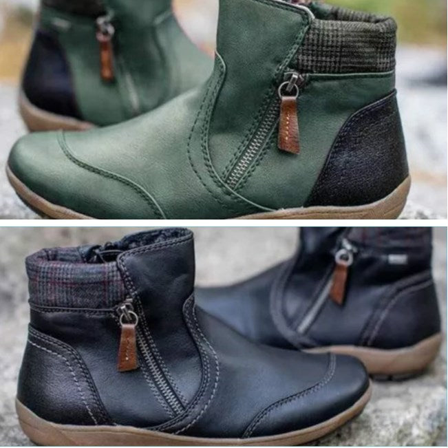 Rainguard Damen Wasserdichte Stiefelette Mit Reißverschluss Und Knöchelstütze, Schick R&B