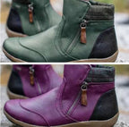 Rainguard Damen Wasserdichte Stiefelette Mit Reißverschluss Und Knöchelstütze, Schick R&B