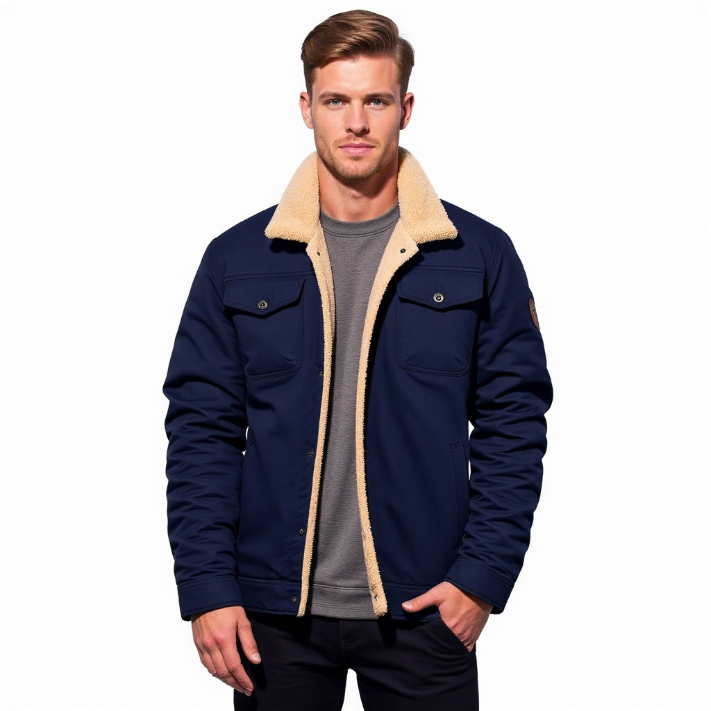 R&B | Winter Bomberjacke Vintage Stil - Warm Gefüttert für Freizeit und Alltag