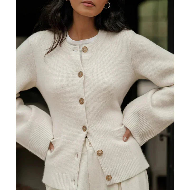R&B | Strickjacke - Damen Herbst Chic Knopf-Cardigan
