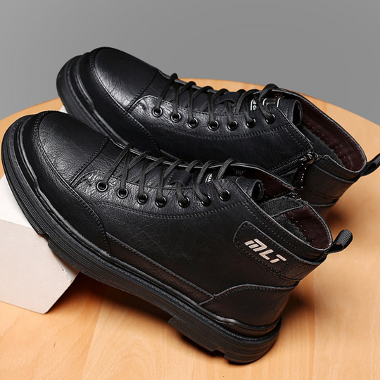 Herren-Lederstiefel mit Lammfellfutter R&B R&B