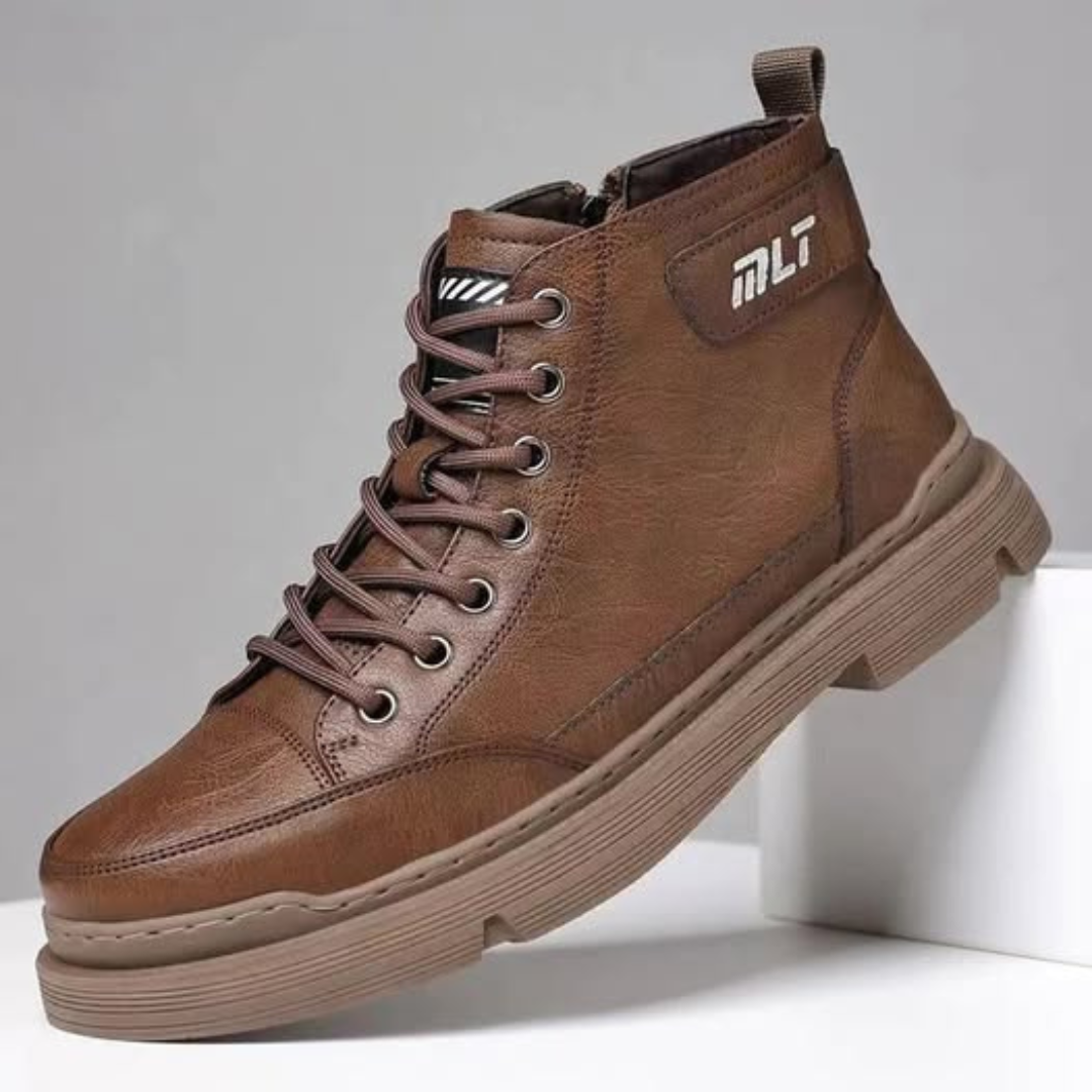 Herren-Lederstiefel mit Lammfellfutter R&B R&B