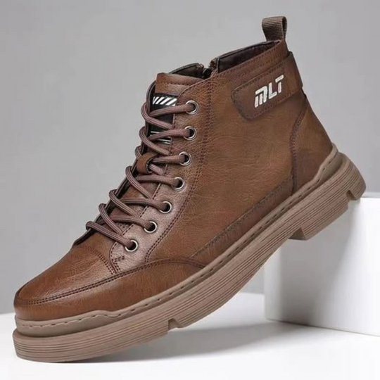 Herren-Lederstiefel mit Lammfellfutter R&B R&B