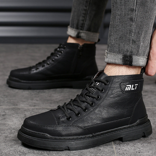 Herren-Lederstiefel mit Lammfellfutter R&B R&B