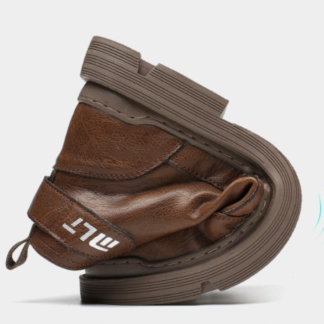 Herren-Lederstiefel mit Lammfellfutter R&B R&B