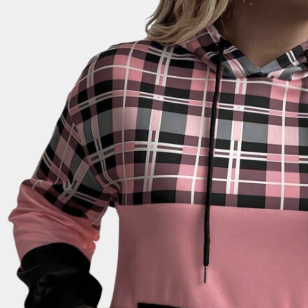 R&B | Moderne Farbblock-Hoodie für Frauen Perfekt für den Herbst