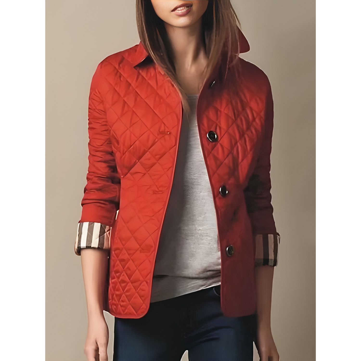 Kurze wattierte Jacke