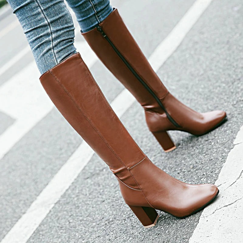 Heels Cozy mit Reißverschluss Hochwertige Softstiefel | Daisy