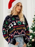 R&B | Fake Weihnachts-Strickpullover Frauen Mit Holiday Muster