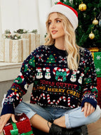R&B | Fake Weihnachts-Strickpullover Frauen Mit Holiday Muster