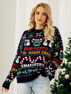R&B | Fake Weihnachts-Strickpullover Frauen Mit Holiday Muster