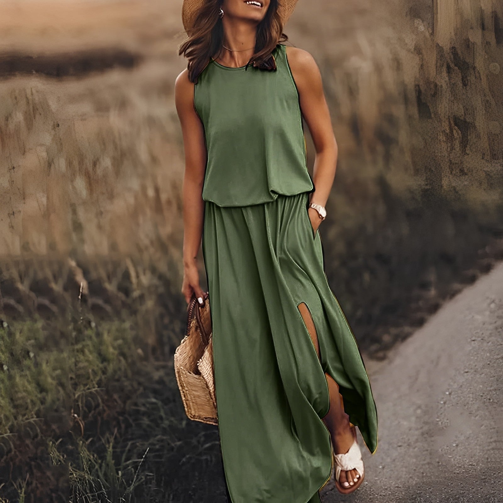 R&B | Elegantes Farbenspiel Kleid