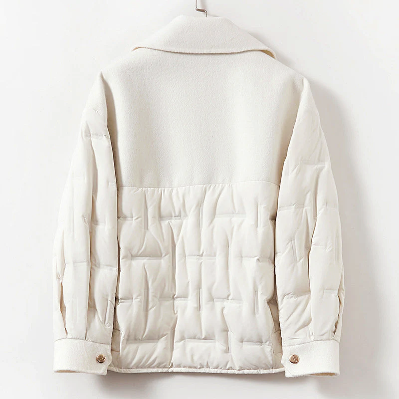 R&B | Gefütterte Woll-Daunenjacke für Frauen