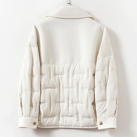 R&B | Gefütterte Woll-Daunenjacke für Frauen