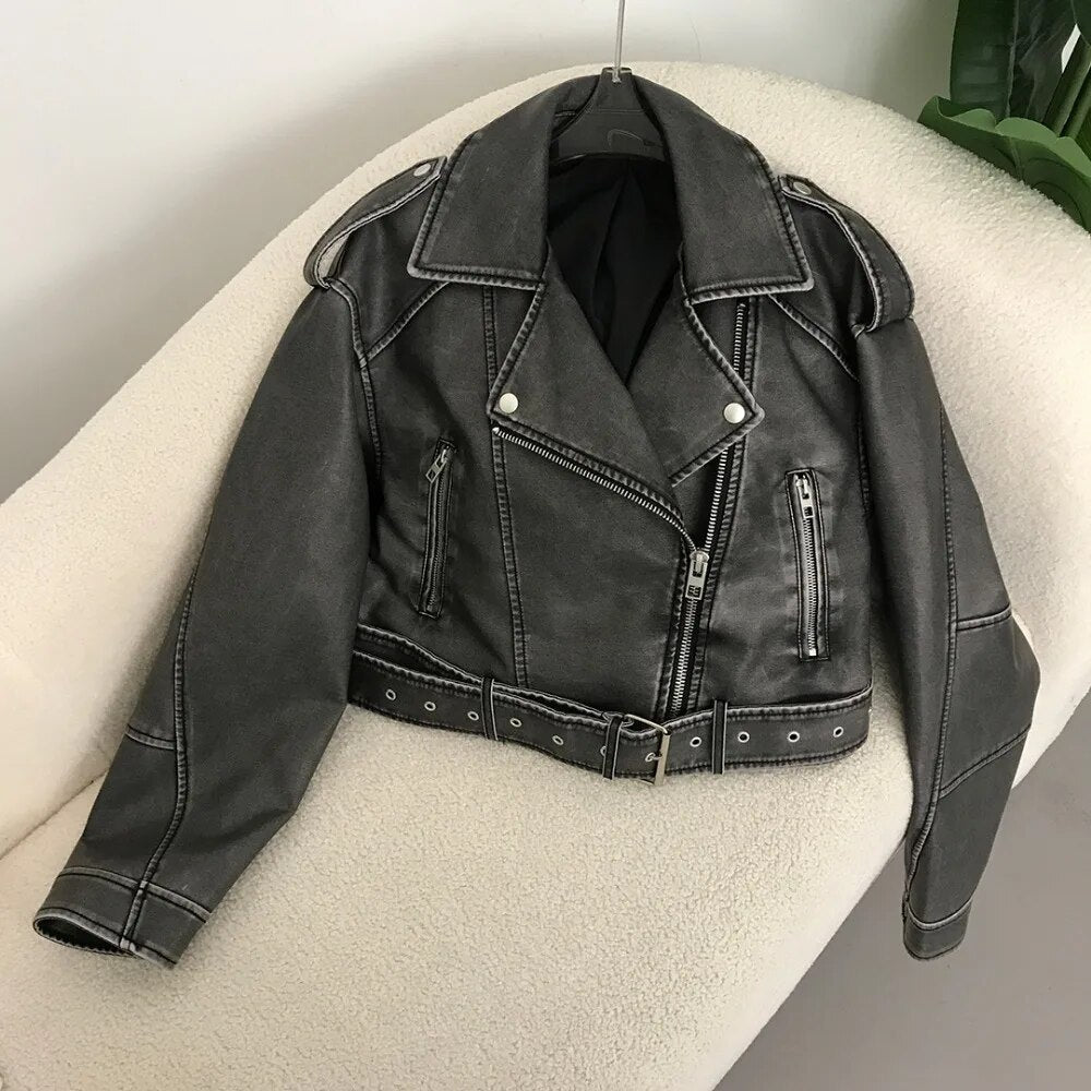 R&B | elegante Lederjacke für den Frühling