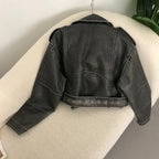 R&B | elegante Lederjacke für den Frühling