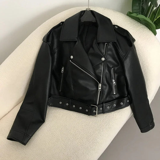R&B | elegante Lederjacke für den Frühling