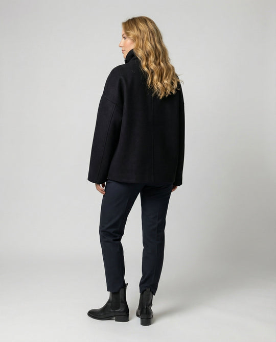 Oversized Wollmantel Damen Stehkragen | R&B