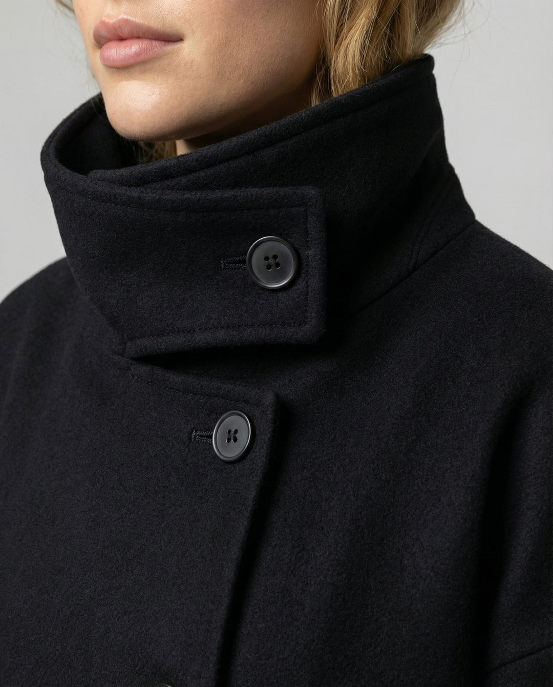 Oversized Wollmantel Damen Stehkragen | R&B