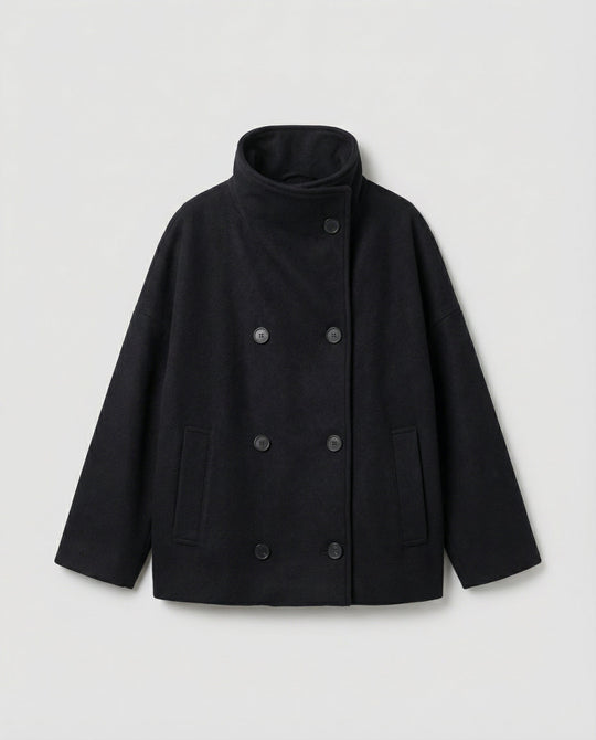 Oversized Wollmantel Damen Stehkragen | R&B