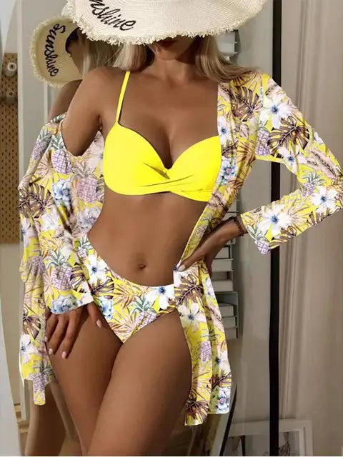 R&B | Stilvolles Bedrucktes Badeanzug Mit Cover-Up