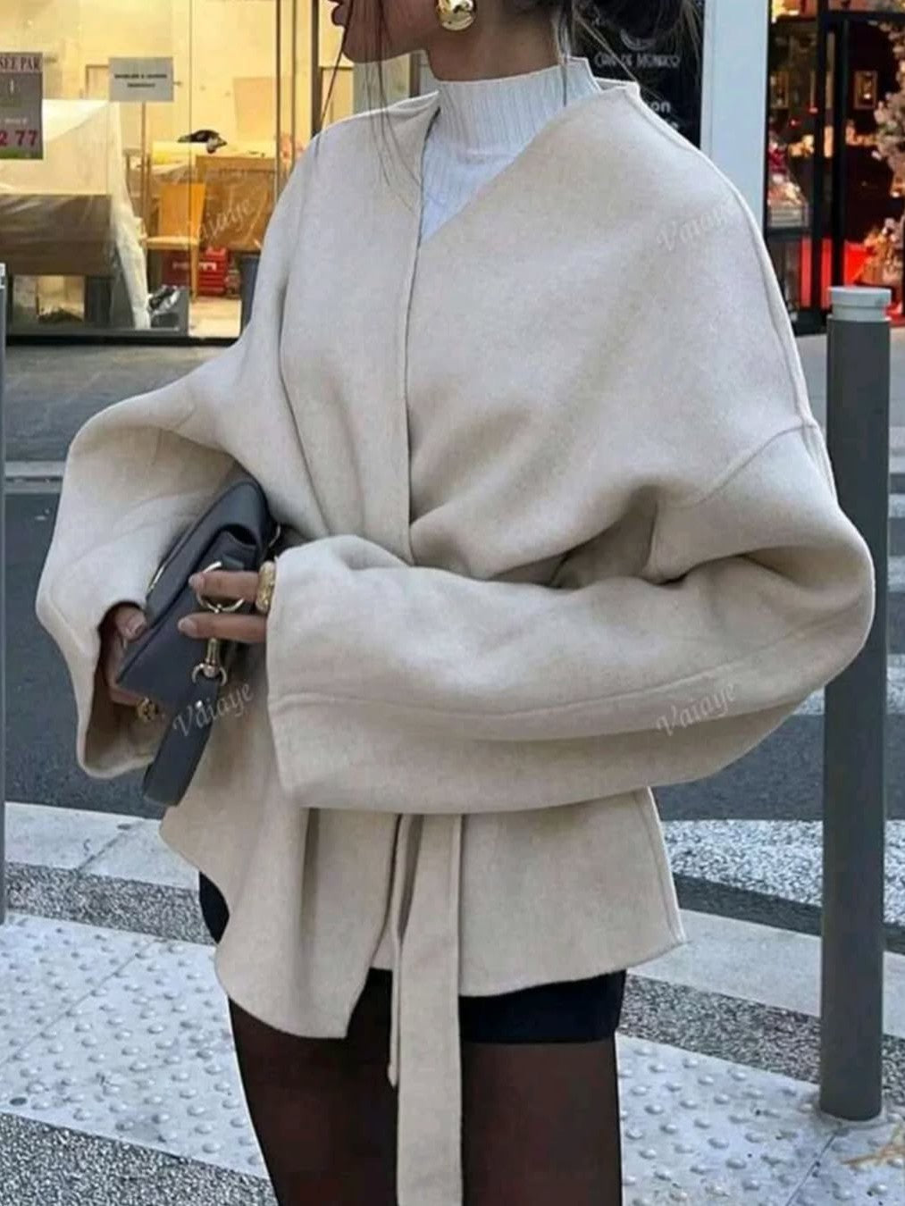 R&B | Schnürjacke mit Gürtel