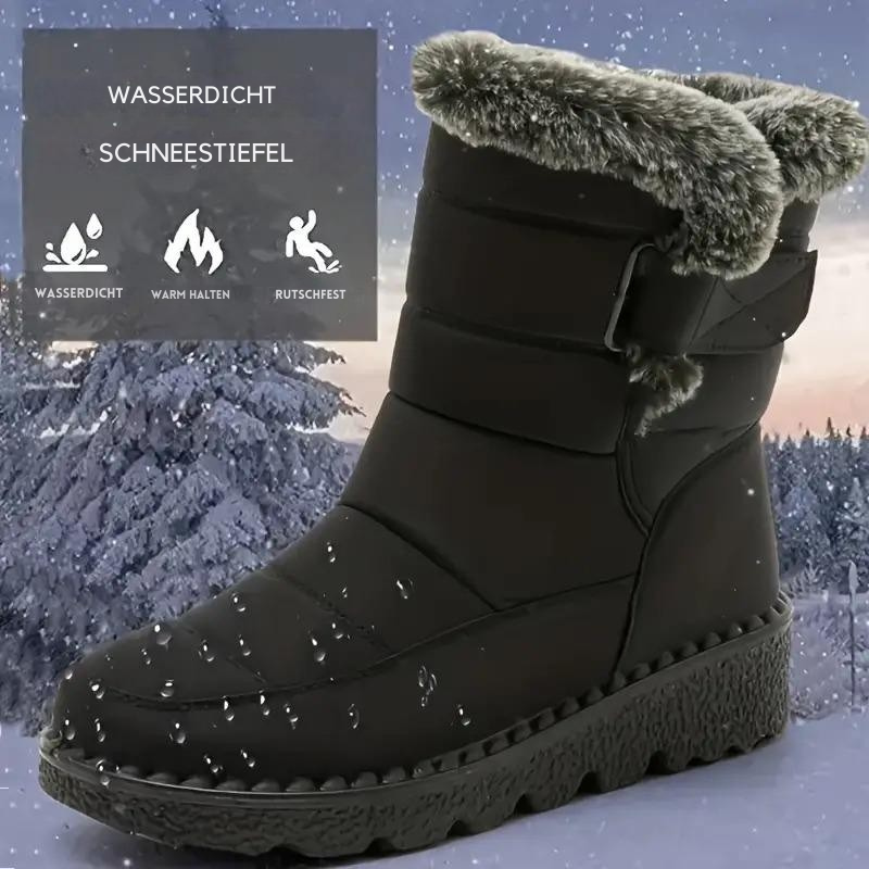 Winterstiefel aus Leder für Damen, warm & robust R&B R&B