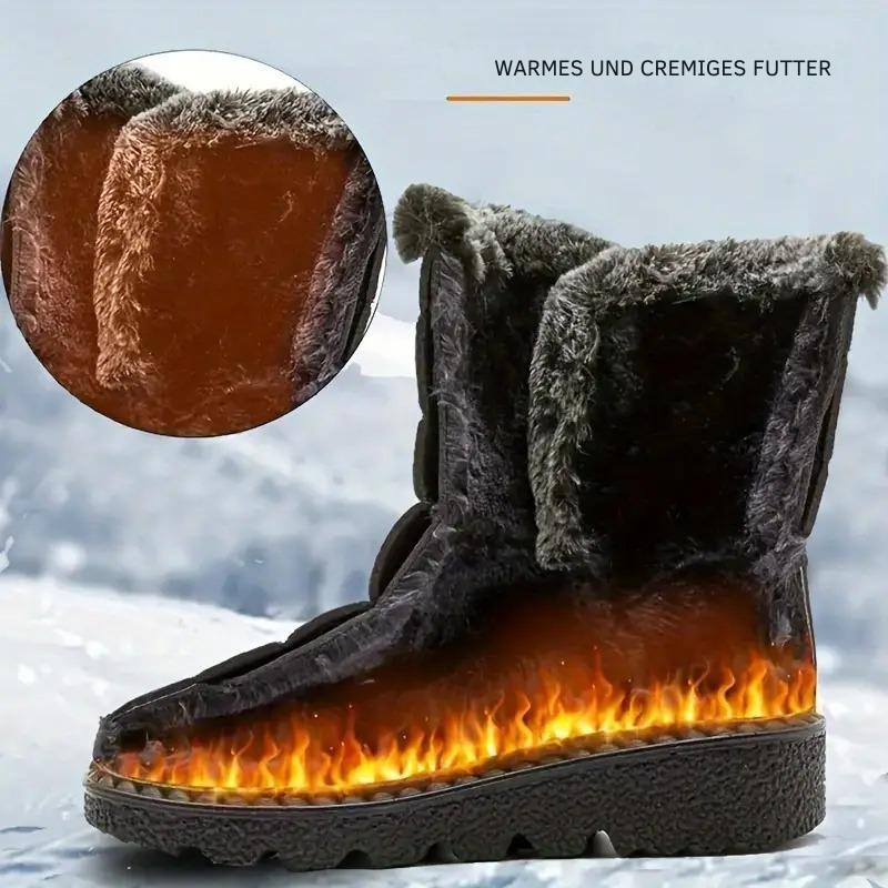 Winterstiefel aus Leder für Damen, warm & robust R&B R&B