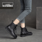Modische Damenstiefeletten, Vintage-Leder & stilvoll R&B R&B