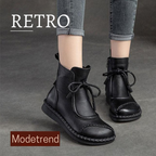 Modische Damenstiefeletten, Vintage-Leder & stilvoll R&B R&B