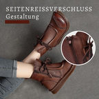 Modische Damenstiefeletten, Vintage-Leder & stilvoll R&B R&B