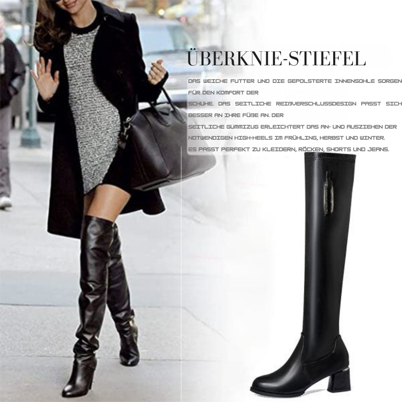 Elegante Lederstiefel für Damen, klassisch & trendy R&B R&B