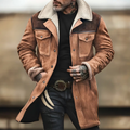 R&B | Mid-Length Tailored Jacket Schafslederkragen Button Front Jacket