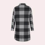 R&B | Kariertes Herbstjacke in Midilänge für Damen