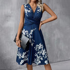 damen knielanges sommerkleid midi