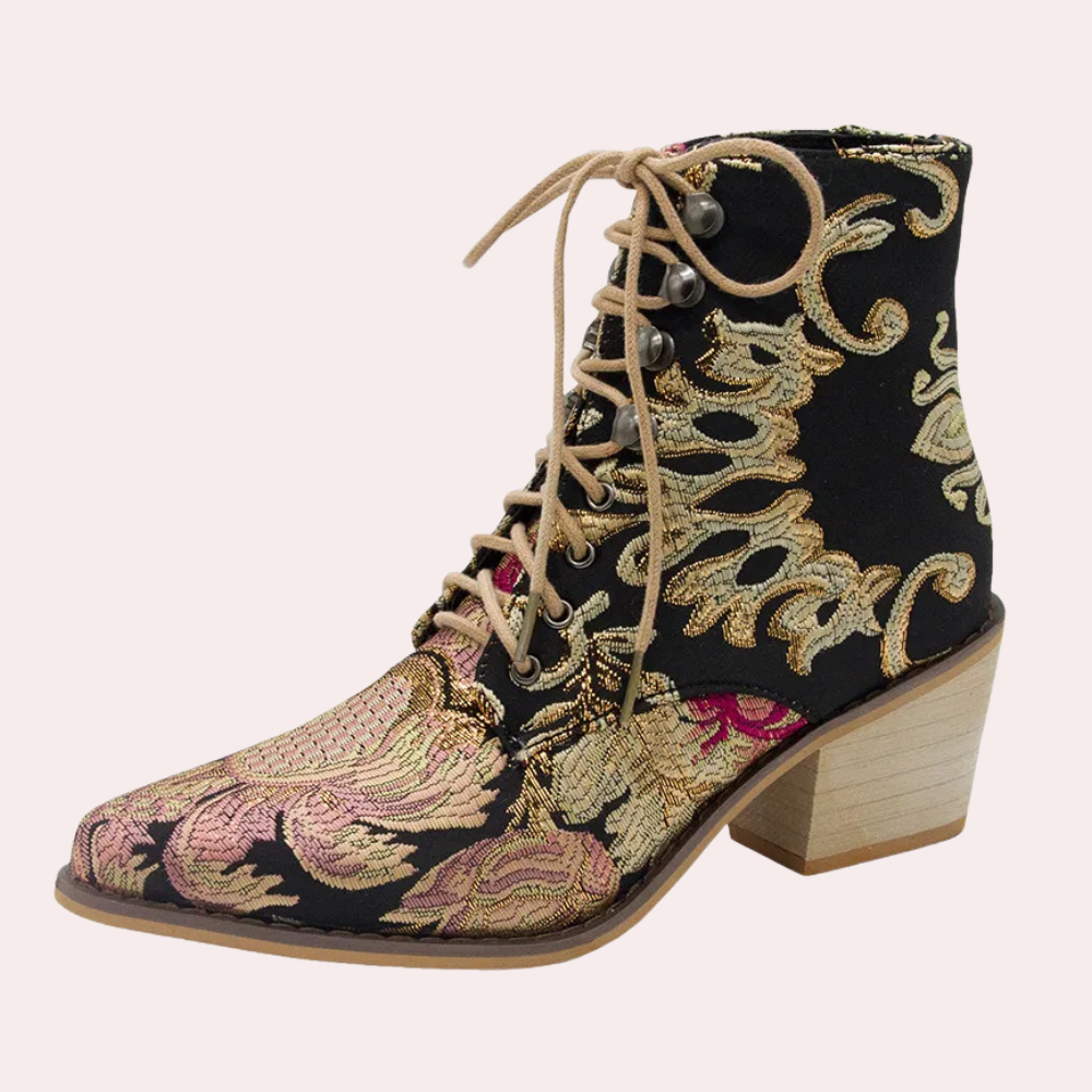 Elegante Bestickte Stiefelette für Damen R&B