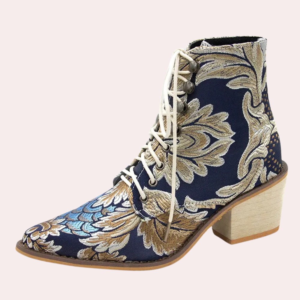 Elegante Bestickte Stiefelette für Damen R&B