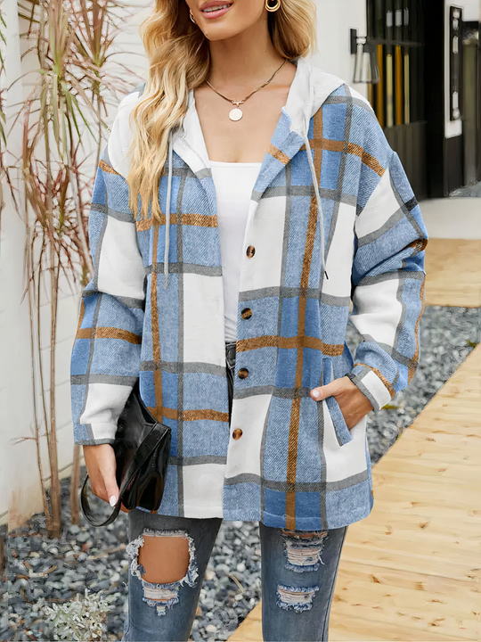 R&B | Karierte Jacke mit Kapuze