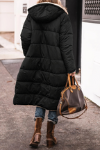 R&B | Lange gepolsterte Jacke mit warmem Futter