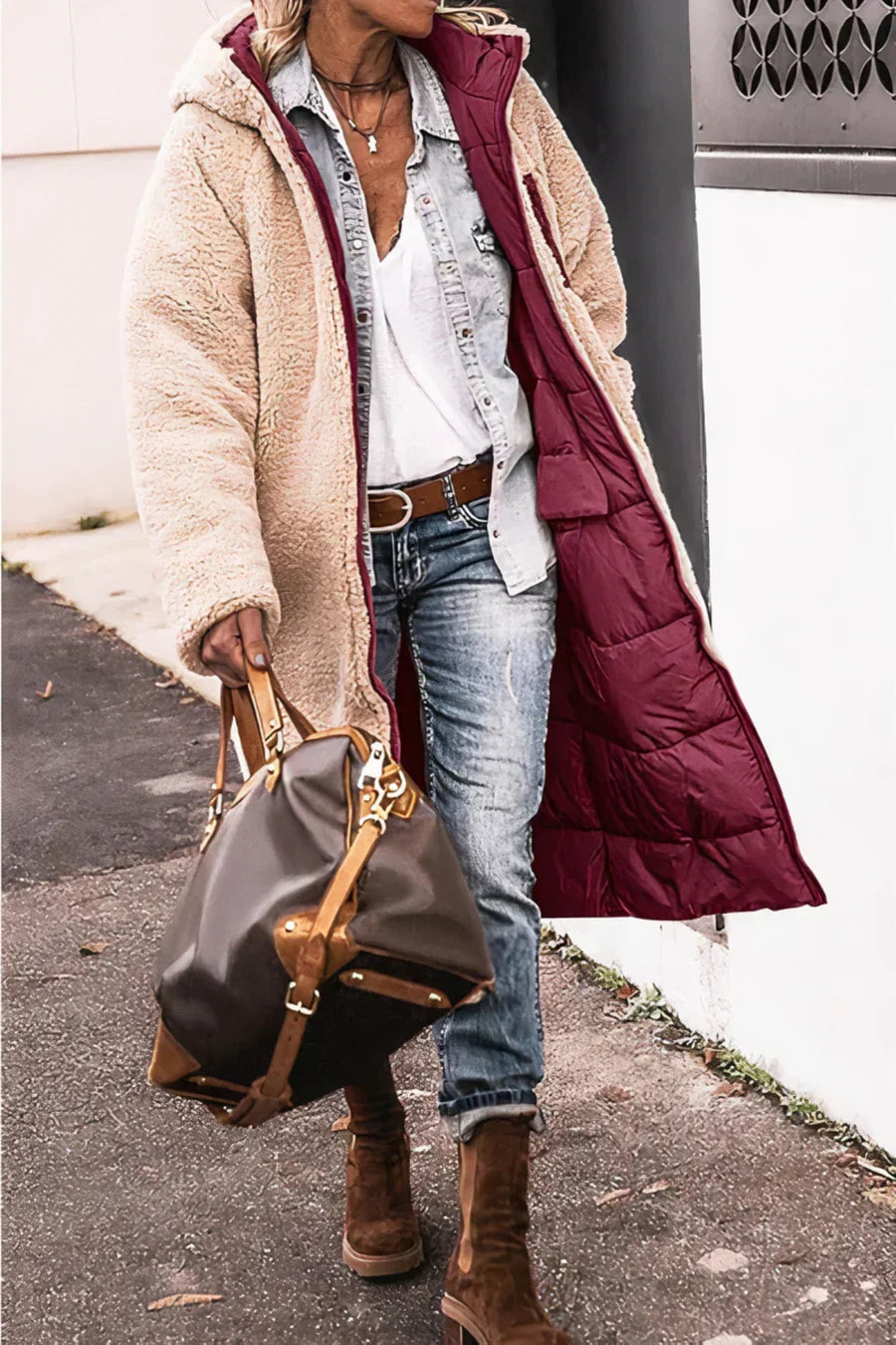 R&B | Eleganter Doppelseitiger Warmer Parka