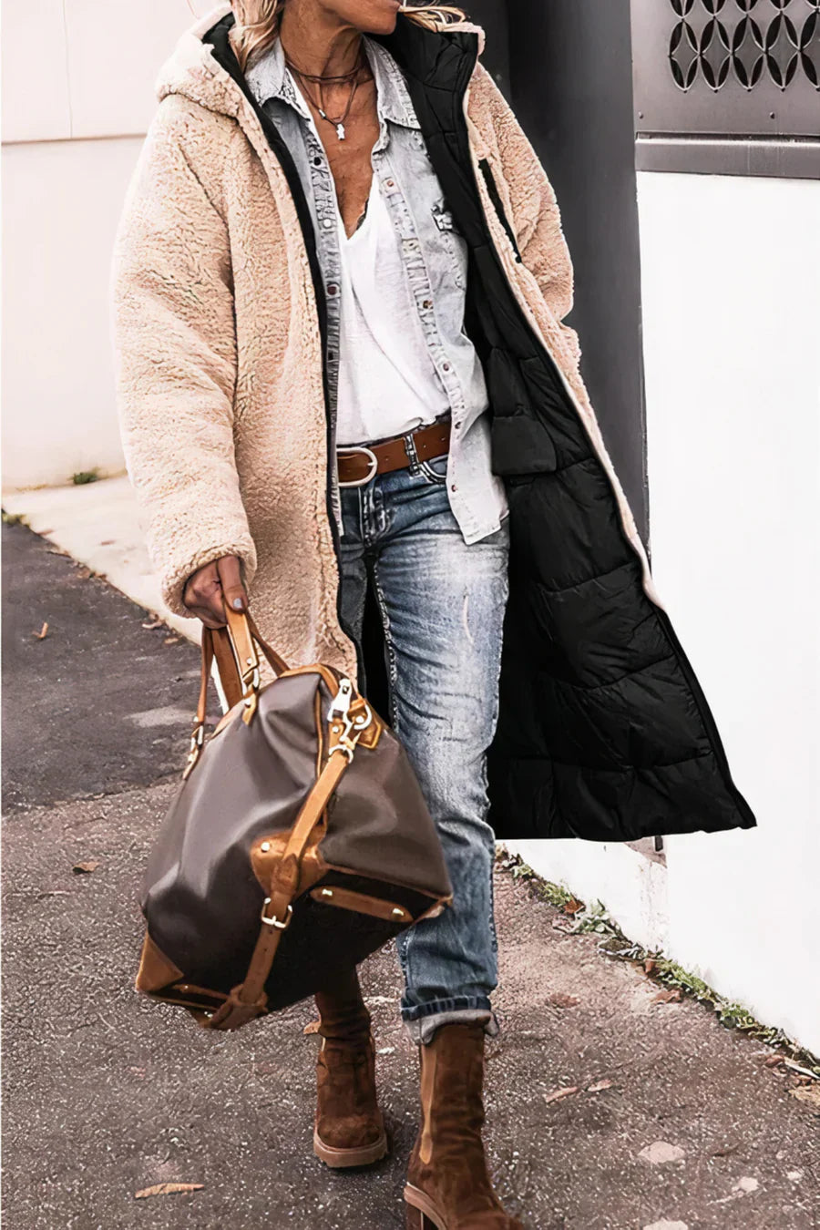 R&B | Eleganter Doppelseitiger Warmer Parka