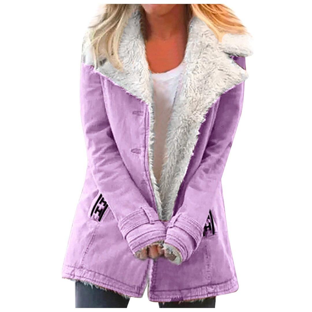 R&B | Damen Winterjacke Mit Reverskragen Und Langen Ärmeln